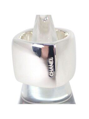 Chanel 925 Logo Square Wide Ring